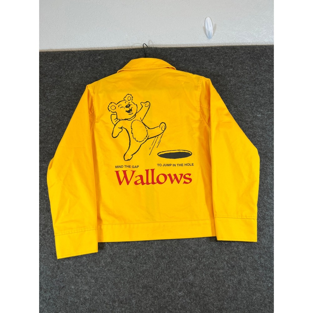 Wallows Band Merch Yellow Work Jacket Mind The Gap Bear Graphic Mens Small